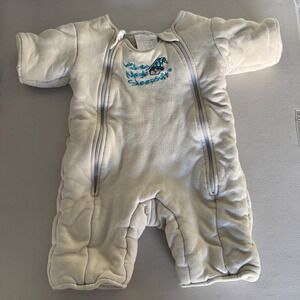 Baby Merlin's Magic Sleepsuit Cream Quilted Transition Swaddle Large 6-9 Months
